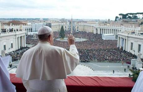 Pope Francis delivered his first 